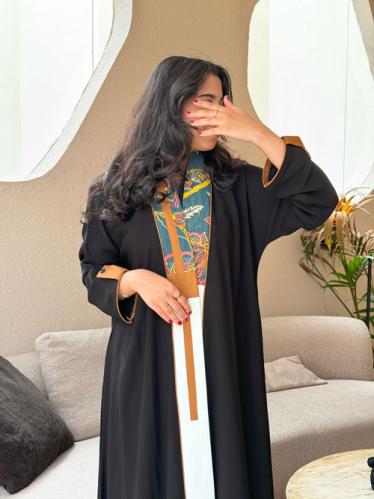 عبايه كريب بلقيس قصه استريت تطريز كمبيوتر