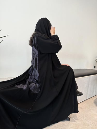 عباية كريب بلقيس قصه استريت & قيطان & رسم يدوي &شك