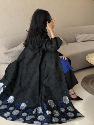 عبايه جاكار تطريز كمبيوتر قصه استريت