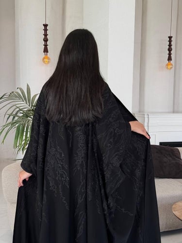 كريب اسبشل بقصه فرشه تطريز زري & فصوص كرستال