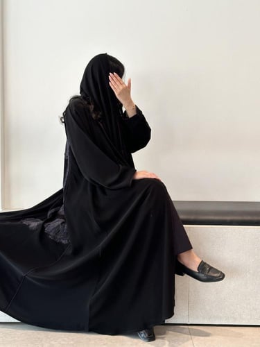 عباية كريب بلقيس قصه استريت & قيطان & رسم يدوي &شك