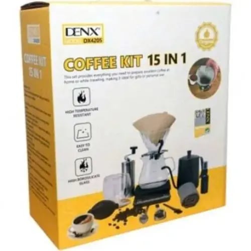 أدوات تحضير القهوة المختصه V60 ب 15 قطعة من دينكس