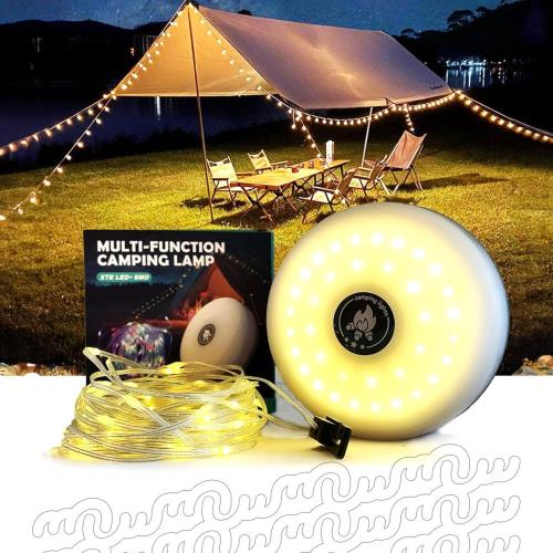 إضاءة LED دائرية متعددة الالوان مزودة بمستشعر للضو...