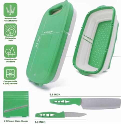 قطاعة الخضار المتكاملة والقابلة للطي