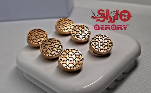 طقم ازرار نقش دائري