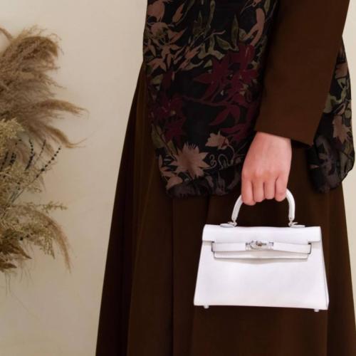 شنطة Hermes (كيلي)آبيض