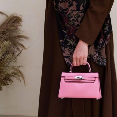 شنطة Hermes (كيلي) وردي