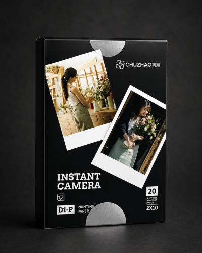 Retro vintage print camera paper