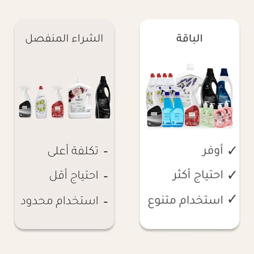 باقة التنظيف الاساسية