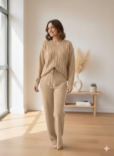 طقم تريكو كاجوال راقي