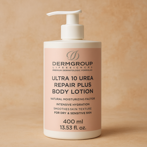 ديرم جروب - لوشن يوريا مرطب للجسم للبشرة شديدة الج...
