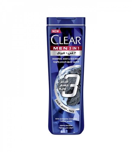 كلير شامبو عناية كاملة 3 في 1 بالفحم المنشط، 400 م...