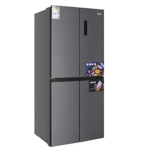 ثلاجة دولابي هام، 4 أبواب، 14.2 قدم، انفرتر، ستيل...