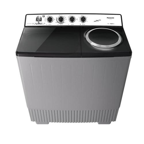 غسالة حوضين باناسونيك، 18 كيلو، رمادي - موديل NA-W...