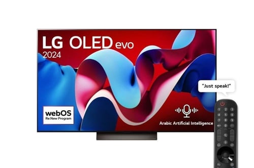 شاشة LG، OLED evo C4، 65 بوصة، 4K، Dolby Vision، H...