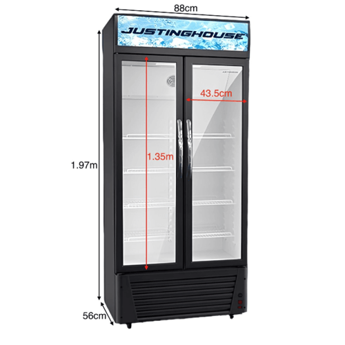 ثلاجة عرض بابين جستنغ هاوس 518 لتر - JSSW-599