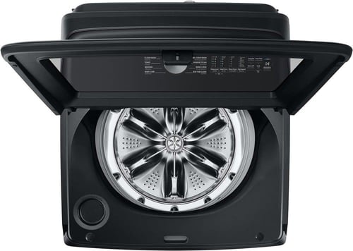 غسالة سامسونج، علوية، 21 كجم، تنشيف 75%، أسود - مو...