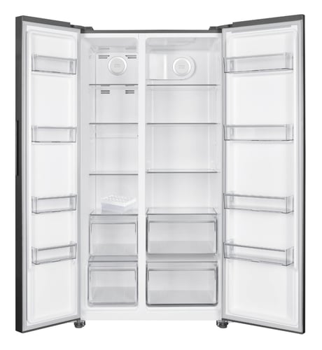 ثلاجة هام، دولابي، بابين، انفرتر، 18.4 قدم، ستيل -...