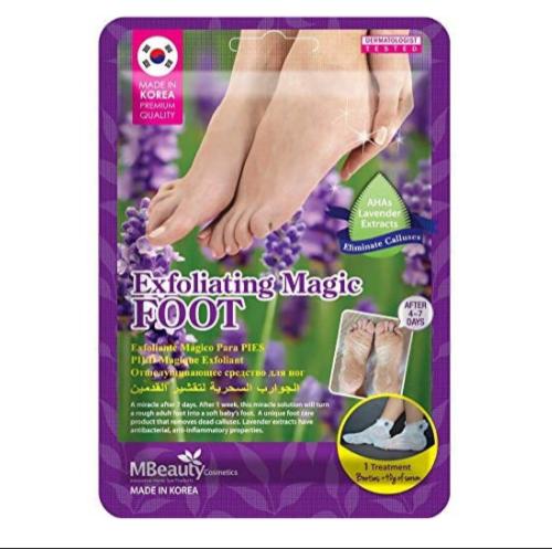 جوارب تقشير القدمين السحرية من ام بيوتي بخلاصة الل...