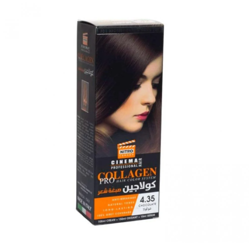نيترو سينما كولاجين برو صبغة شعر دائمة، لون شوكولا...