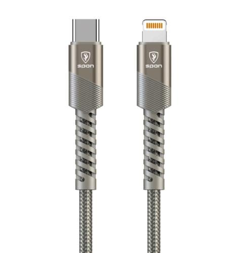 كيبل قماش Lightning PD بطول 2 متر - قوة 35 واط