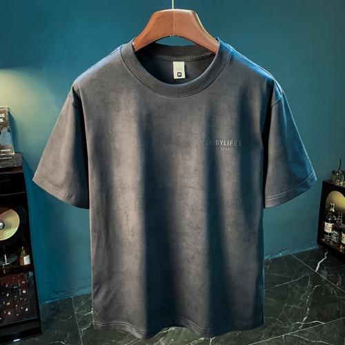 Men's casual shirt with short sleeves, snowflake d...