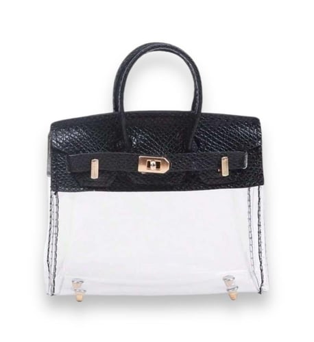 ميني بيركن شفافة | mini Birkin