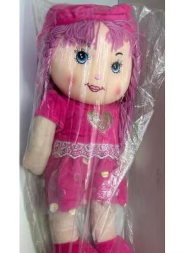 دمية عروسة محشوة قطيفة قطنية ناعمة مع فستان جميل-...