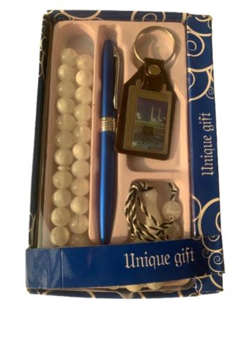 طقم سبحة و قلم و ميدالية مفاتيح