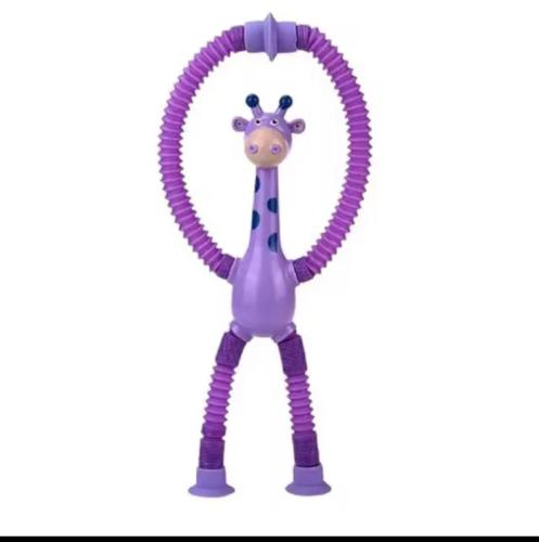 الزرافة لعبة تعليمية تفاعلية تمتد أنبوب قابلة للسح...