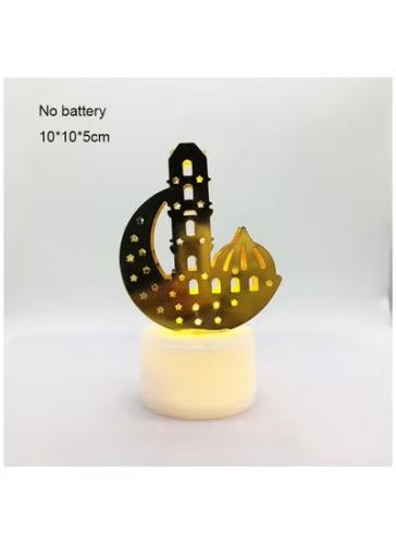 قطعة واحده رمضان الديكور الصغيرة LED ضوء شمعة سطح...