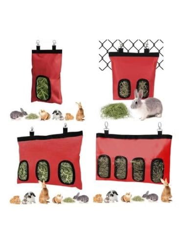 حقيبة طعام الارانب فتحة واحدة و تخزين العلف معلقة...