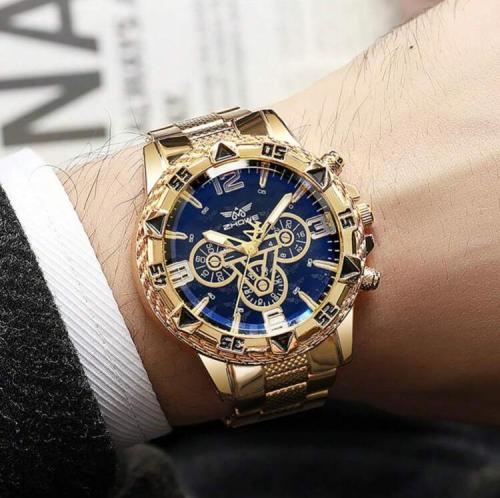 ساعة عصرية فاخرة للرجال ضد الماء- هدية مثالية