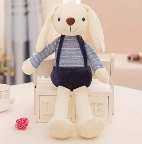 دمية قطيفة للحيوانات الأليفة على شكل أرنب متينة و...