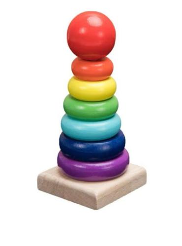 تركيبة كتل خشبية ملونة، العاب تعليمية