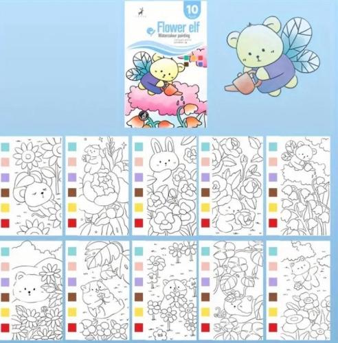 حزمة واحدة، كتاب واحد، قلم واحد، طلاء بالألوان الم...