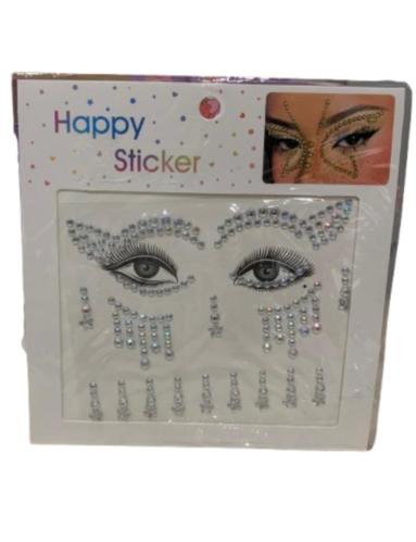 1 قطعة من جواهر الحواجب و الوجه, ملصقات من حجر الر...