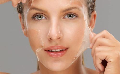 Cold peeling session, simple (without home cream)