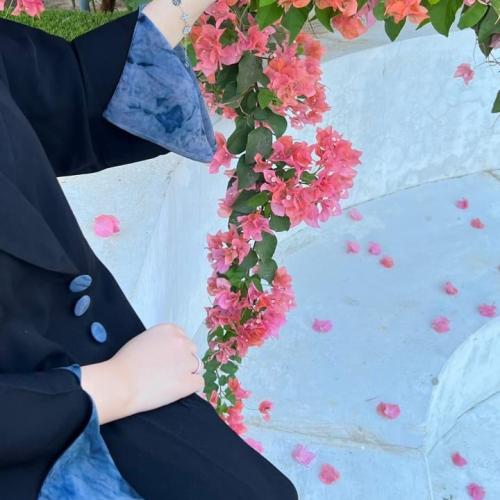 عباية الاقحوان سماوي