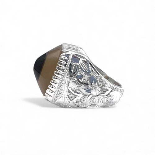 خاتم البرتاش بالعقيق السليماني وبصياغة حجازية 0010...