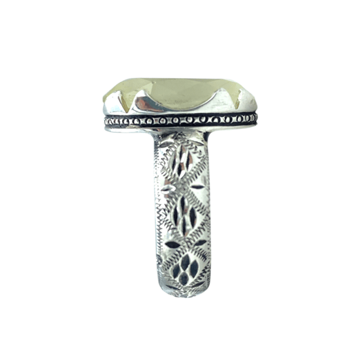 خاتم البرتاش الملكي بالتايجر المتعرج اللامع بصياغة...