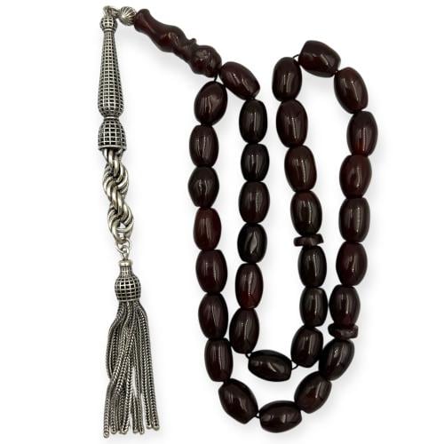 سبحة العقيق اليمني الكبدي