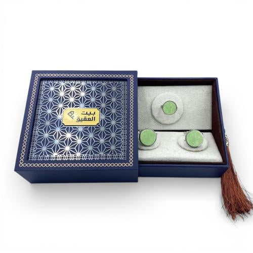 طقم خاتم وكبك فضة