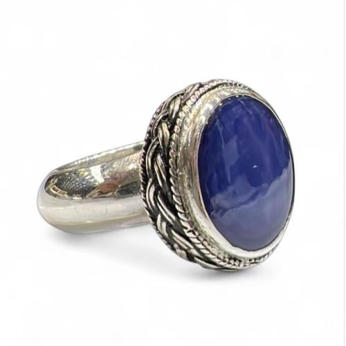 خاتم زفير نجمي افريقي بصياغة نجرانية سلك مبروم