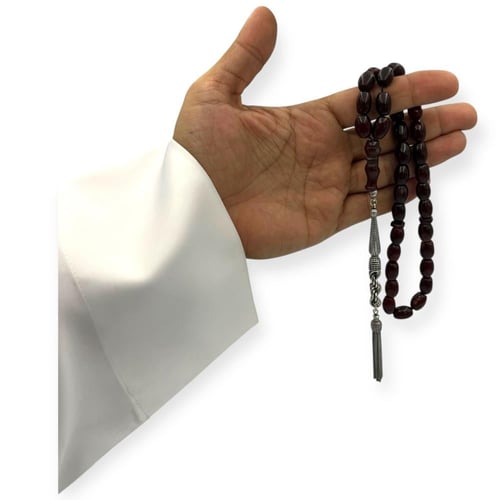 سبحة العقيق اليمني الكبدي