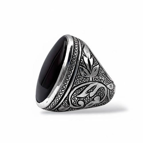 خاتم البرتاش بالعقيق الكبدي وبصياغة حجازية 0077