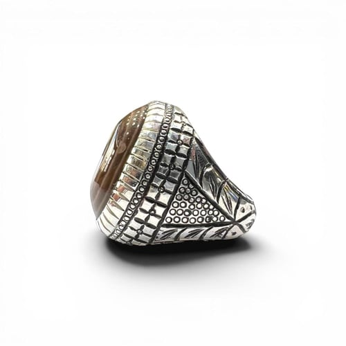 خاتم البرتاش بالعقيق اليمني