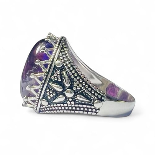 خاتم الجمشت الافريقي بصياغة فاخرة