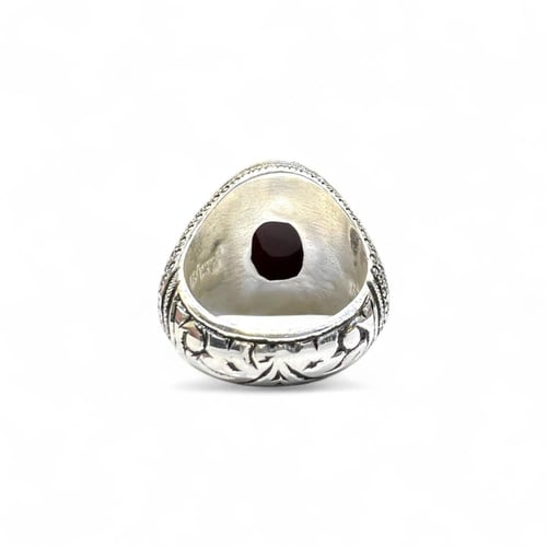 خاتم البرتاش بالعقيق الكبدي وبصياغة حجازية 00100