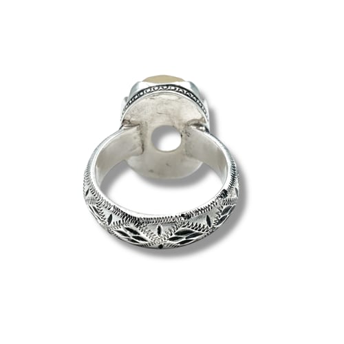 خاتم البرتاش الملكي بالتايجر المتعرج اللامع بصياغة...